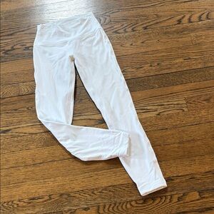 Lululemon White High-Waisted Leggings, 4, 24” inseam
